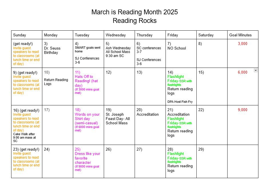 March is Reading Month!